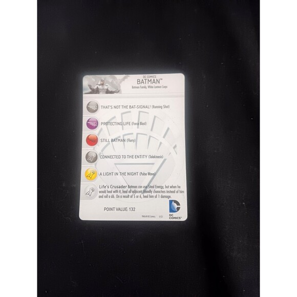 Heroclix Convention Exclusive D-005 White Lantern Batman With Card 2012 - Picture 5 of 8